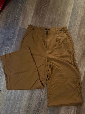 Madewell Wide-Leg Pants in Warm Brown